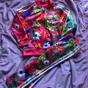2T girls Adidas track suit